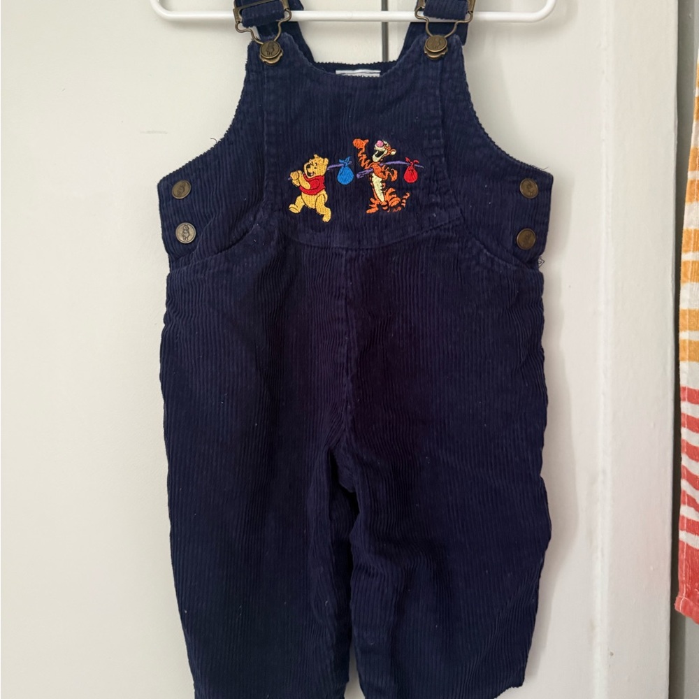 Navy Corduroy Winnie the Pooh & Tigger Overalls